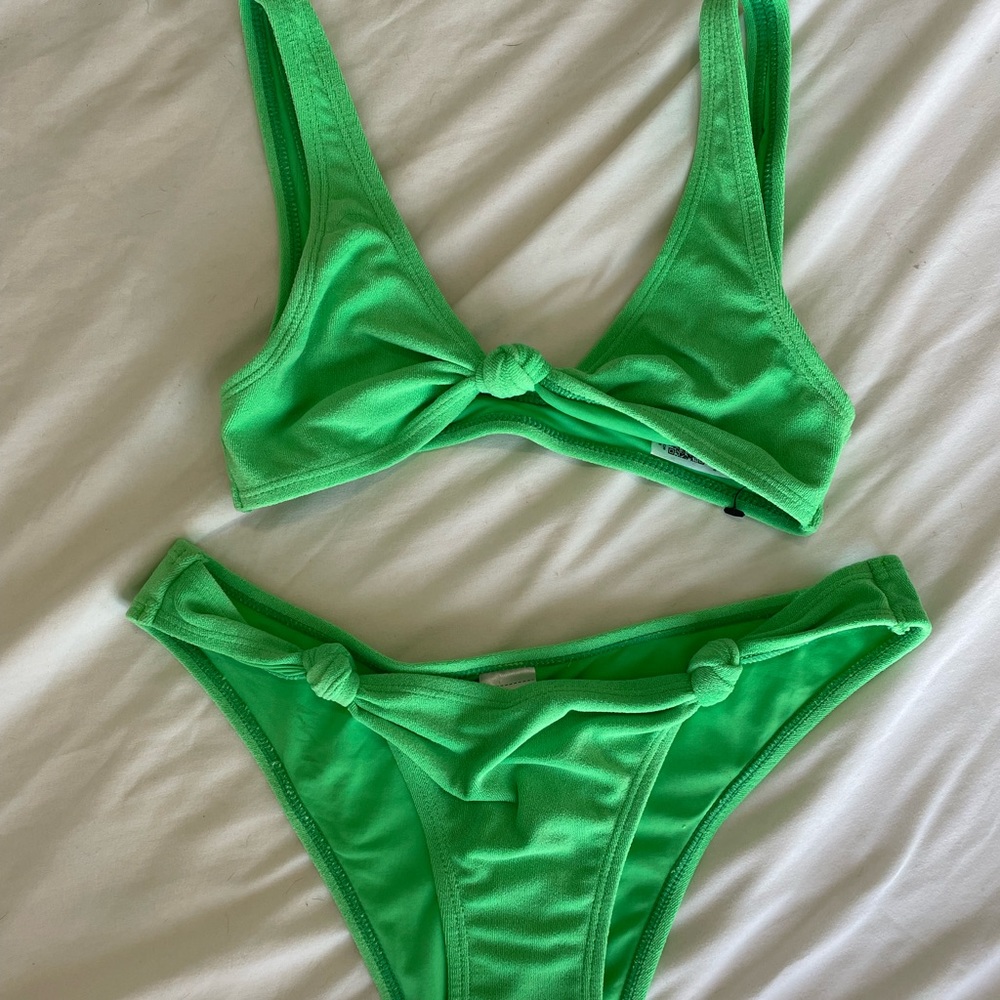 TOPSHOP Knot Front Towel Bikini